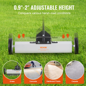 VEVOR telescoping handle extended for comfortable sweeping at varying heights