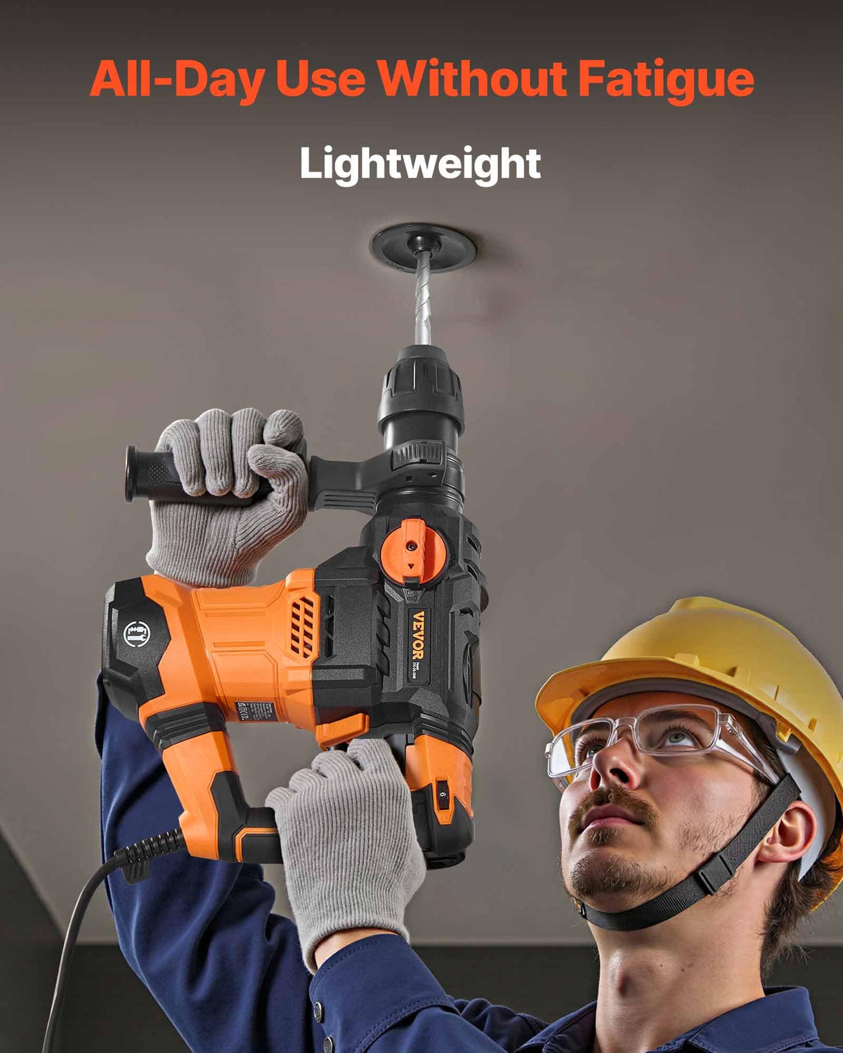 VEVOR SDS-Plus chuck allows easy, secure bit changes