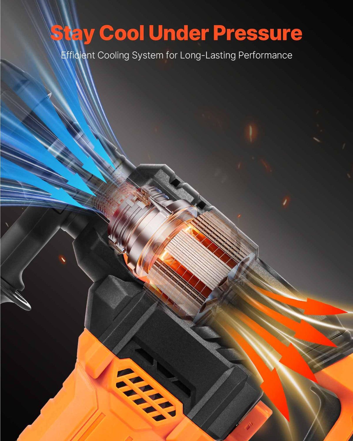 VEVOR vibration control reduces fatigue during long drilling sessions