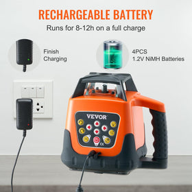 VEVOR battery compartment shows rechargeable NiMH packs for long sessions.