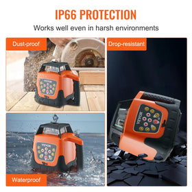 VEVOR IP66 rugged housing protects the unit from dust and water.