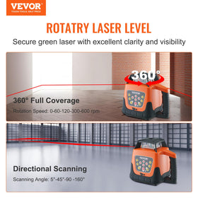 VEVOR remote control lets you adjust the laser level from afar.