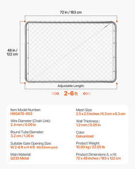 VEVOR rust-resistant fencing hardware withstands seasonal weather.
