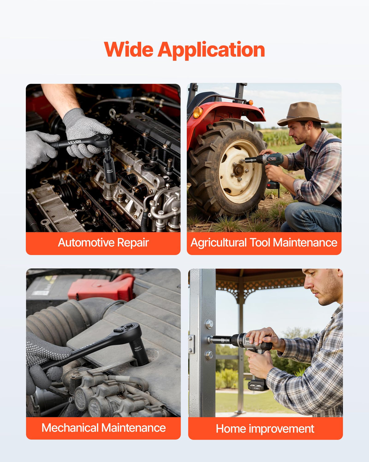 VEVOR SAE deep socket 1-2 inch for strong grip