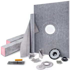 VEVOR Shower Curb Kit 38x60 tray with water-impermeable surface for reliable bathroom use