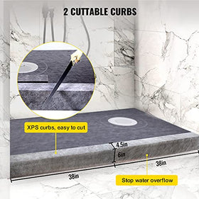 VEVOR Cuttable curbs: adjustable length for a precise fit