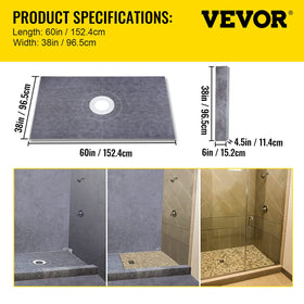 VEVOR stainless trowel helps apply mortar for even membrane adhesion
