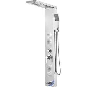 VEVOR top spray head on shower panel system with LED ambient lighting