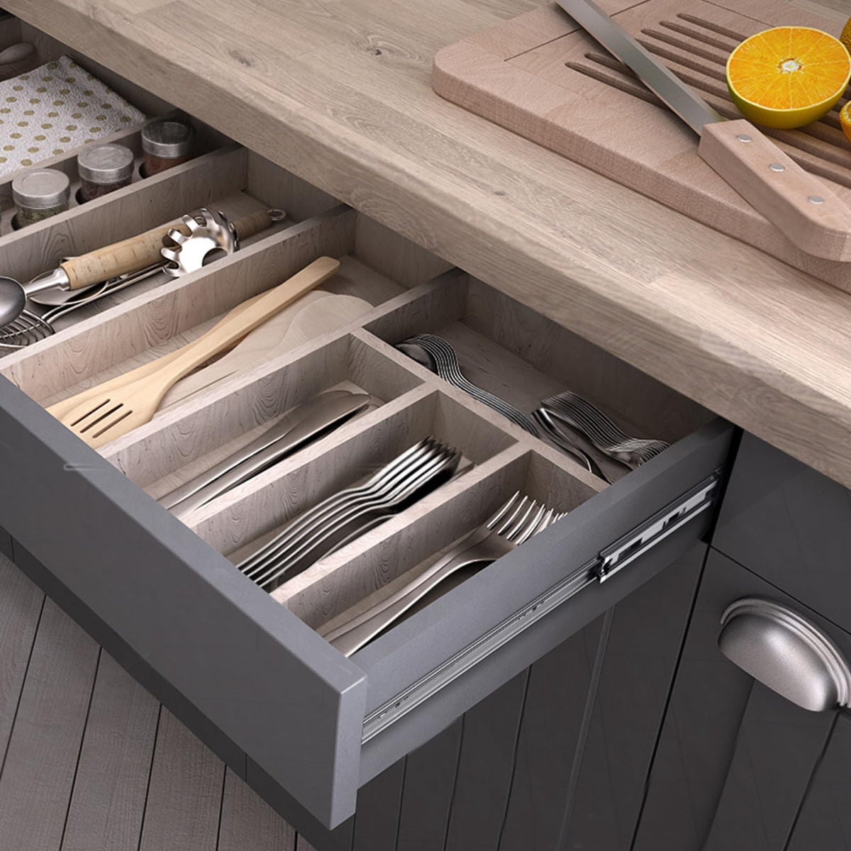 VEVOR silent operation drawer slides prevent slamming in busy kitchens