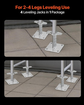 VEVOR solid carbon steel screw jacks offer durable, reliable support