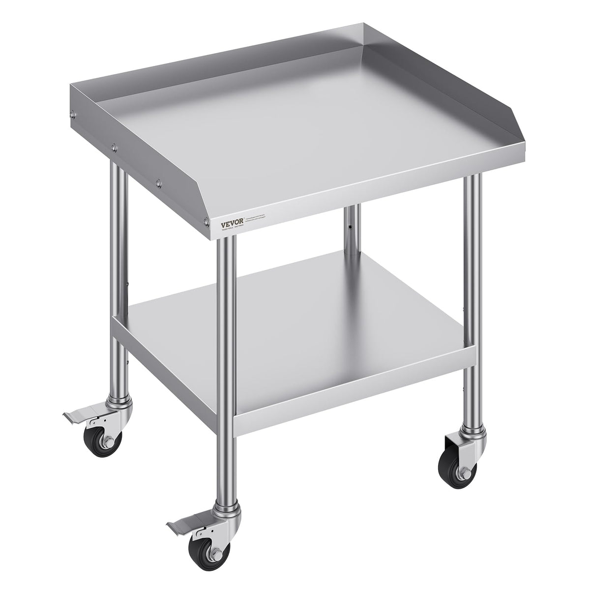 VEVOR stainless steel work table top surface for easy food prep.