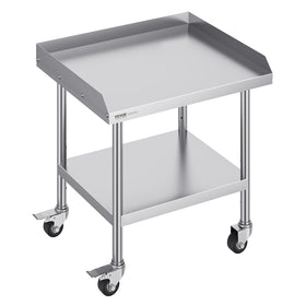 VEVOR stainless steel work table top surface for easy food prep.