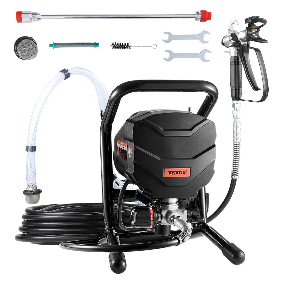 VEVOR Stand Airless Sprayer front view for precise indoor painting projects