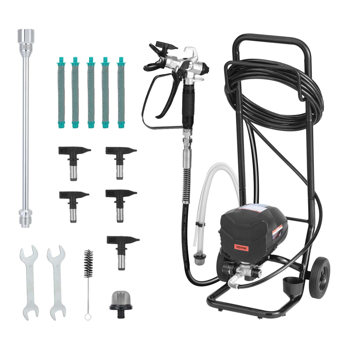 VEVOR Stand Airless Sprayer with 650W motor enables fast coverage ideal for mid-size projects