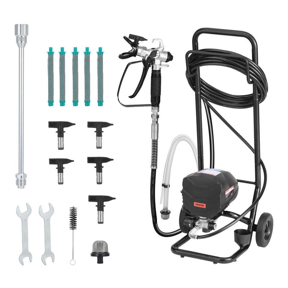 VEVOR Stand Airless Sprayer with 650W motor enables fast coverage ideal for mid-size projects