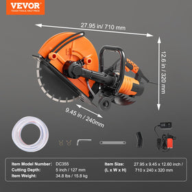 VEVOR ideal for stone, brick, and concrete cutting tasks