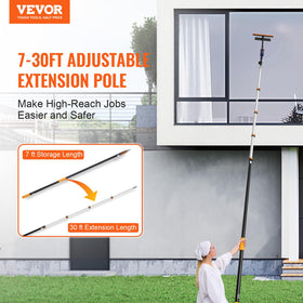 VEVOR Telescopic Extension Pole Flip-Lock provides quick secure length adjustments