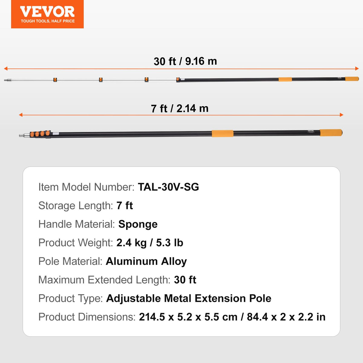 VEVOR Telescopic Extension Pole for Painting enables smooth ceiling work