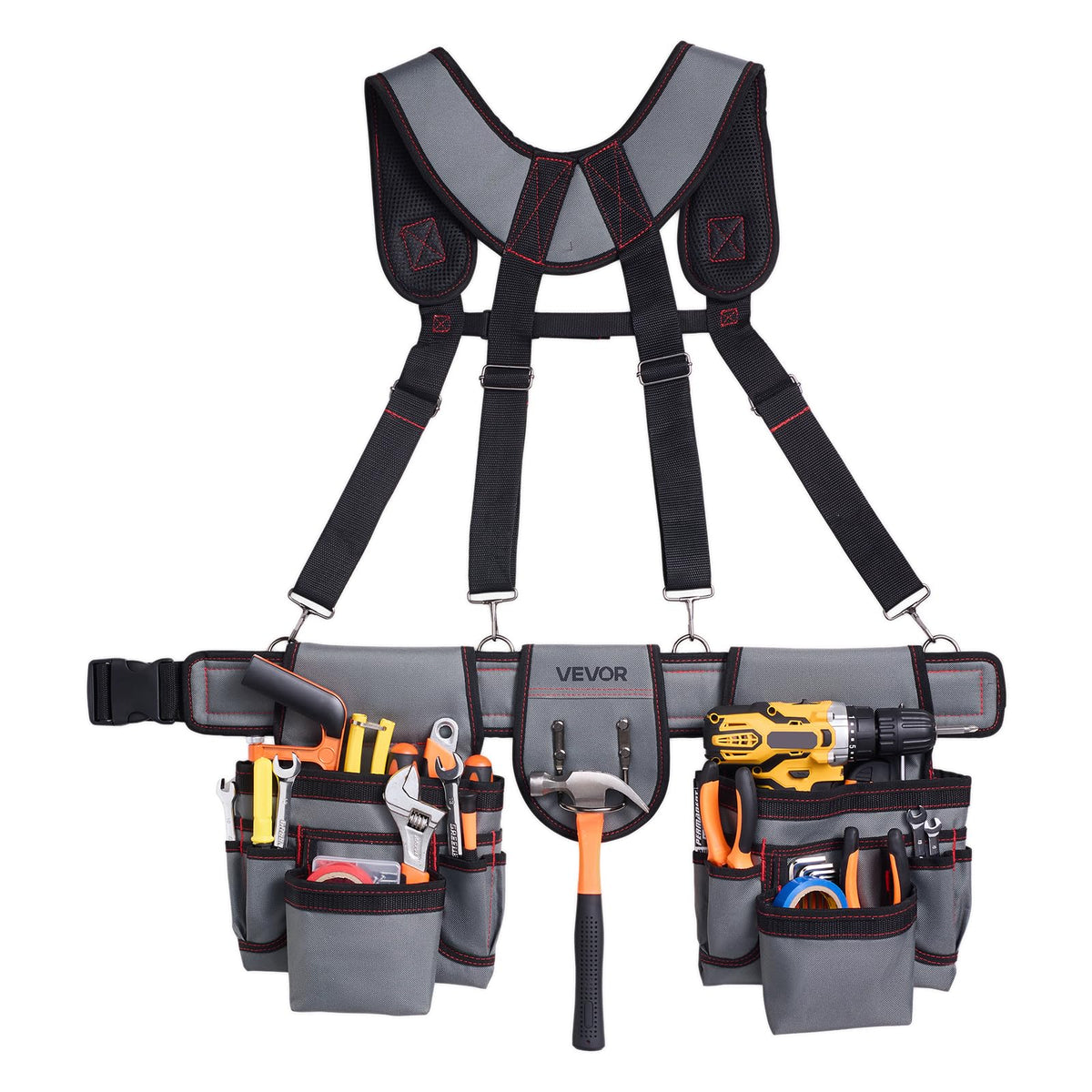 VEVOR belt stays secure over jackets or workwear during bends.