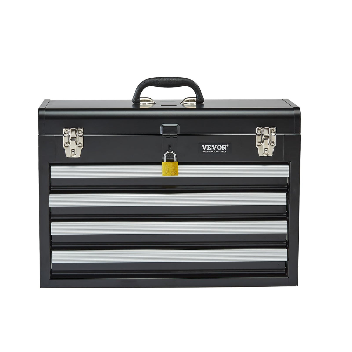 VEVOR toolbox fits in a vehicle trunk for on-site tool access