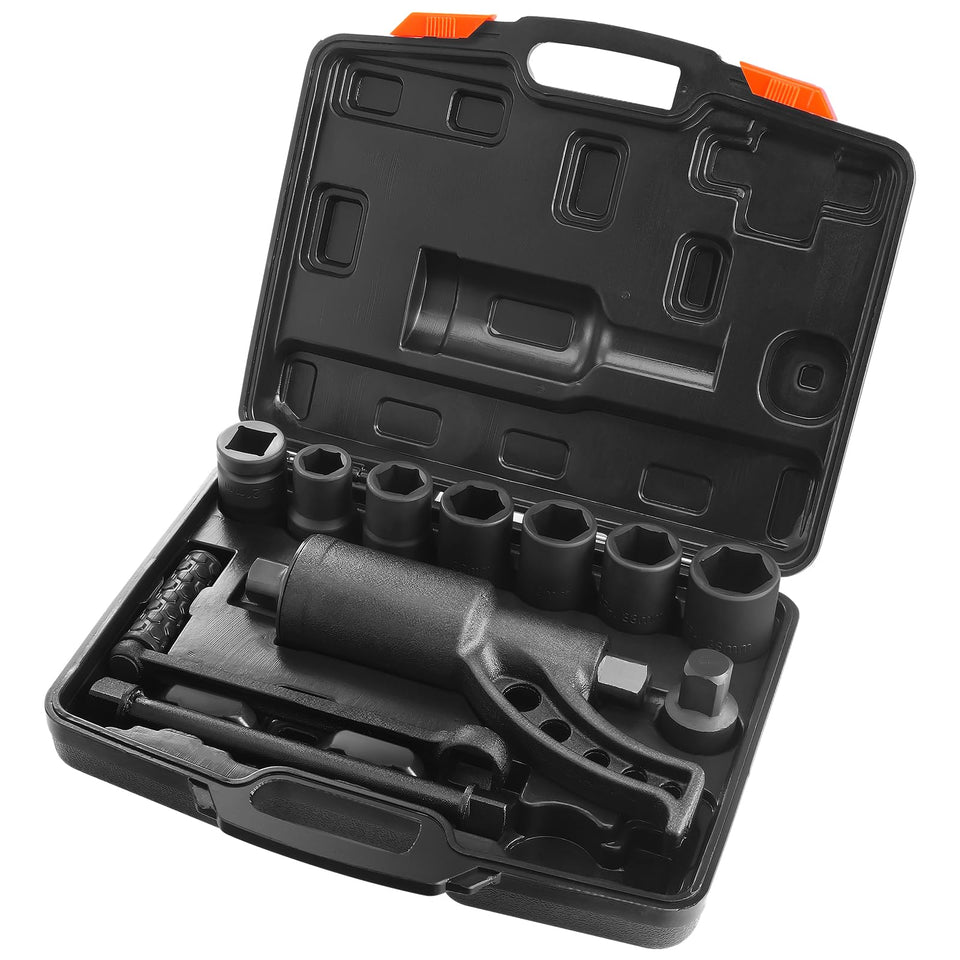 VEVOR torque multiplier with 1-inch drive loosens stubborn lug nuts with minimal effort.