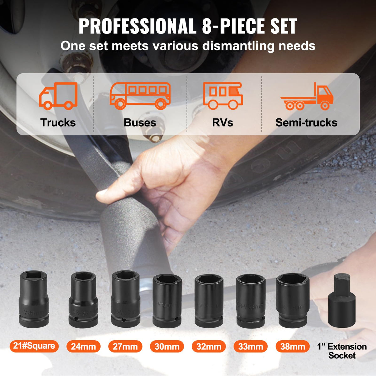 VEVOR torque multiplier extension socket adds flexible alignment options.