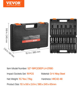 VEVOR rugged set promotes efficient, reliable tool work in workshops.