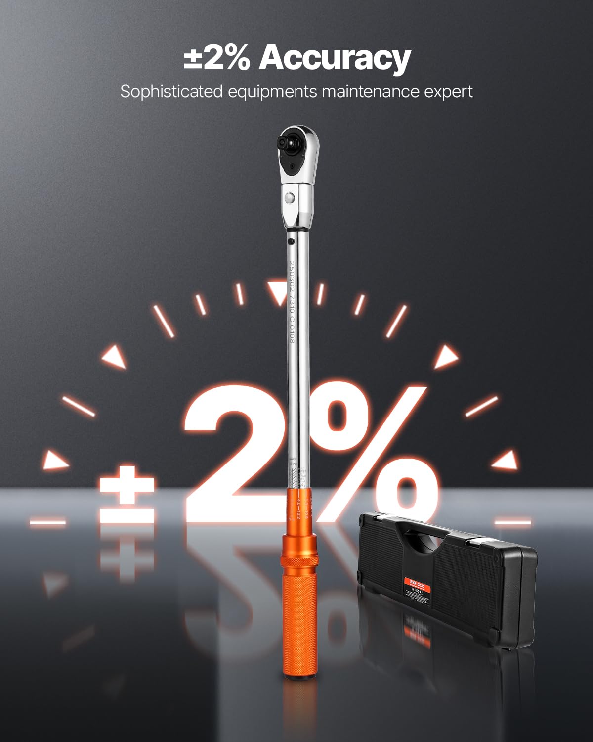 VEVOR calibration certificate confirms accurate torque application.