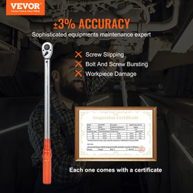 VEVOR dual-range scale highlights broad torque range for versatility
