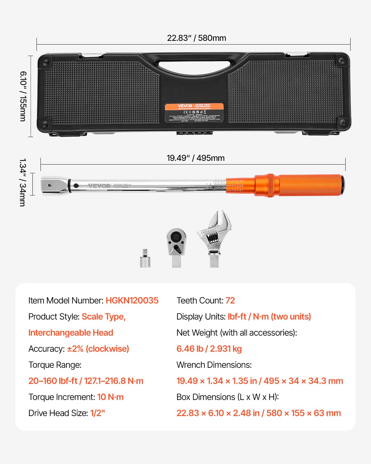 VEVOR one-handed socket change speeds setup and boosts efficiency.