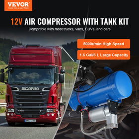 VEVOR train horn compressor pressure gauge helps monitor real-time pressure safely.
