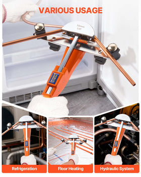 VEVOR aluminum alloy dies ensure durable, stable bending performance.