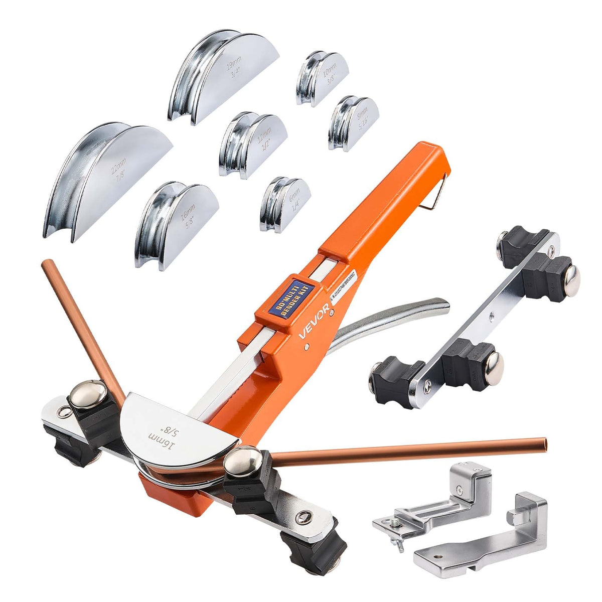 VEVOR tubing bender kit assembled for precise on-site bending.