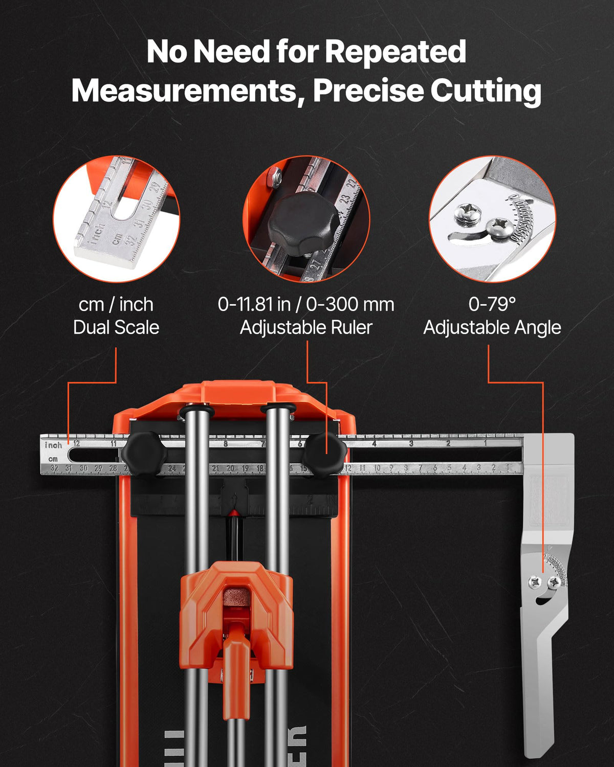 VEVOR tungsten carbide wheel delivers clean scoring on porcelain and ceramic