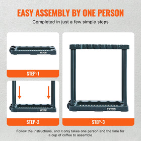VEVOR Upper and lower trays add extra storage space.