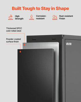 VEVOR built-in cable port keeps cords organized for charging.