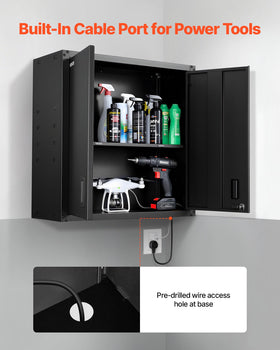 VEVOR rail-mount design enables flush wall installation.