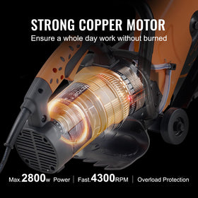 VEVOR water pump setup ensures consistent spraying for safer cutting