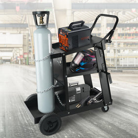 VEVOR anti-slip handle reduces effort when pushing the cart.