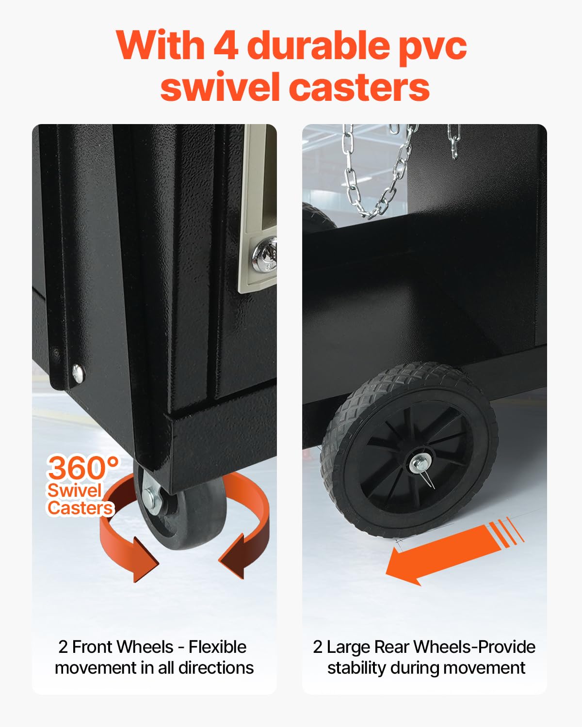 VEVOR welding cart easy assembly saves setup time.