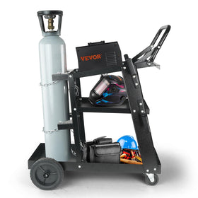 VEVOR rolling cart operates quietly, protecting floors during transport.