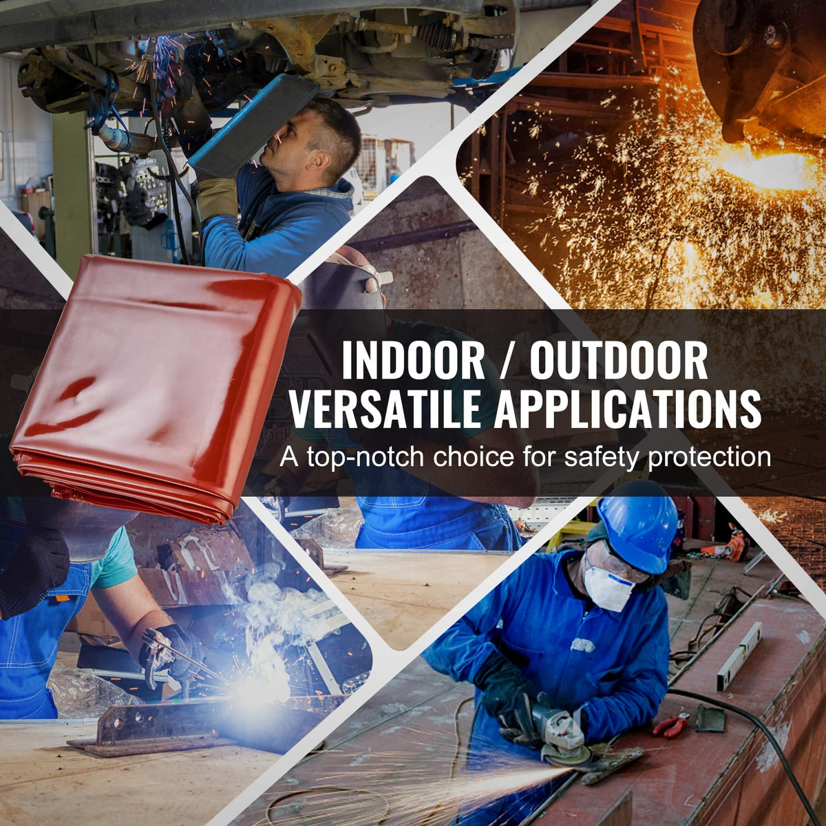 VEVOR sturdy metal frame resists tipping for added stability
