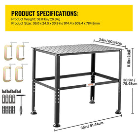 VEVOR quick-assembly design helps set up in minutes