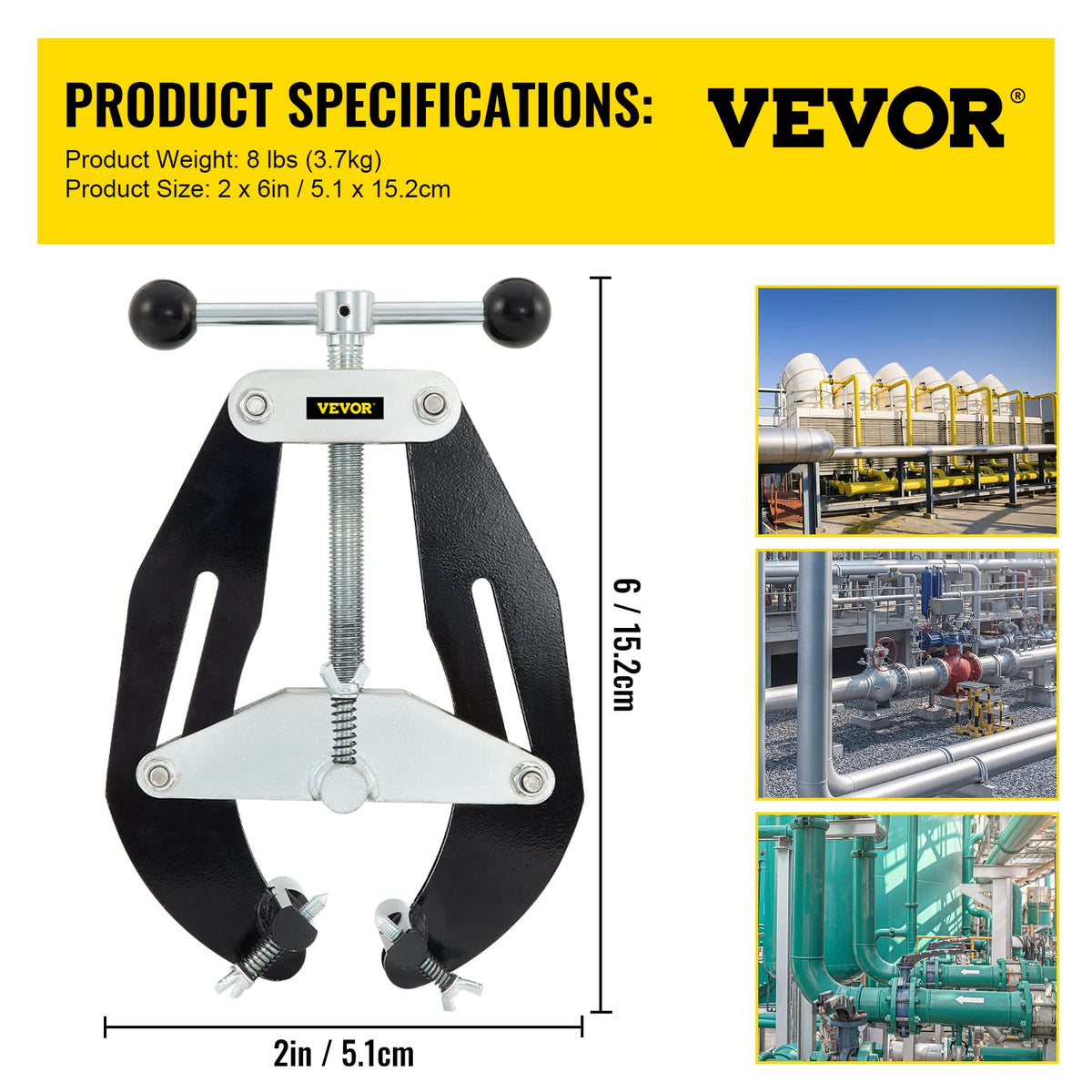 VEVOR wide grip plates help maintain balance for quick adjustments.