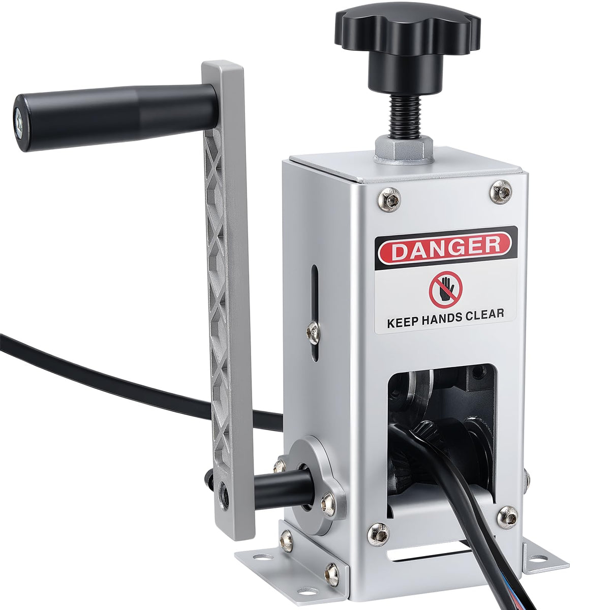 VEVOR wire stripper machine sturdy frame for long-term use in workshops.