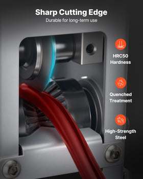 VEVOR wire stripper machine two guides enable quick diameter matching.