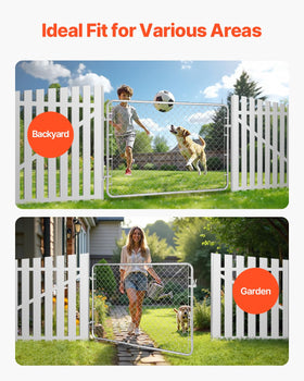 VEVOR yard and driveway gate enhances curb appeal and security.