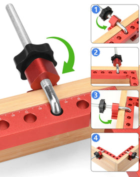 VEXTHYX aluminum clamps with red anodizing resist rust in workshops.