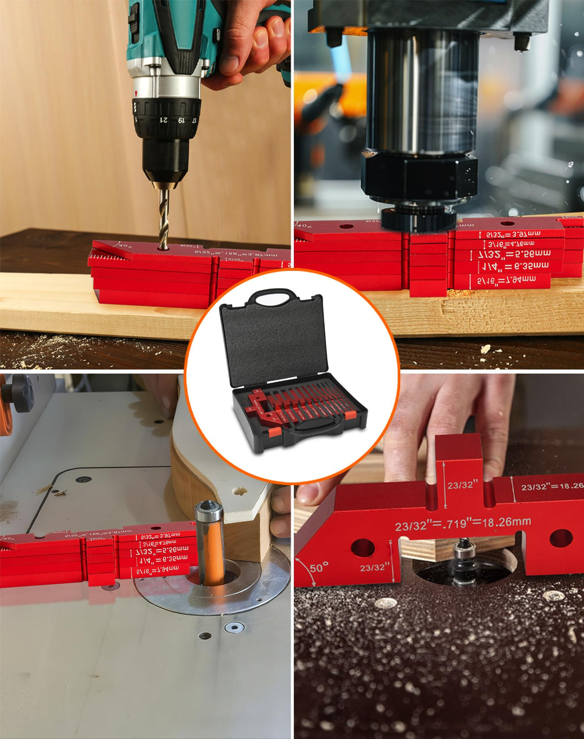 VEXTHYX precision setup supports height, depth, and angle tasks during drilling.