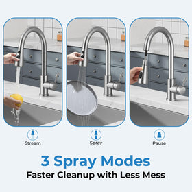 VFAUOSIT 20-inch retractable hose extends reach to every corner.